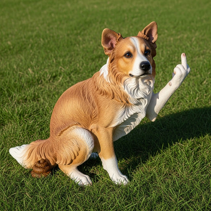 Funny Dog Garden Statue