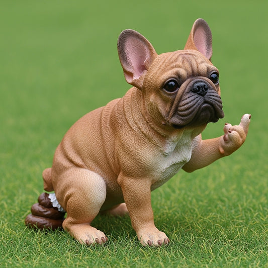 Funny Dog Garden Statue