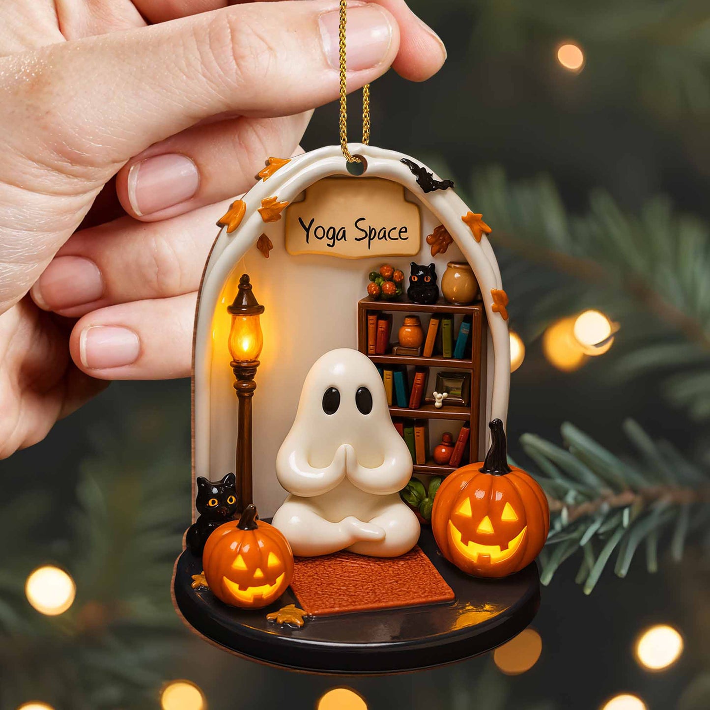 ✨ SPOOKY-CUTE GHOST SCENE ORNAMENTS