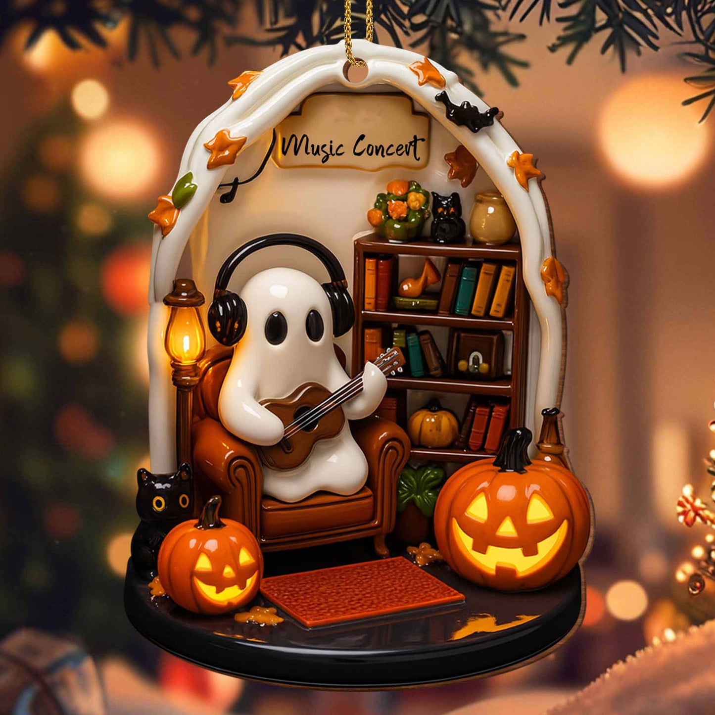 ✨ SPOOKY-CUTE GHOST SCENE ORNAMENTS