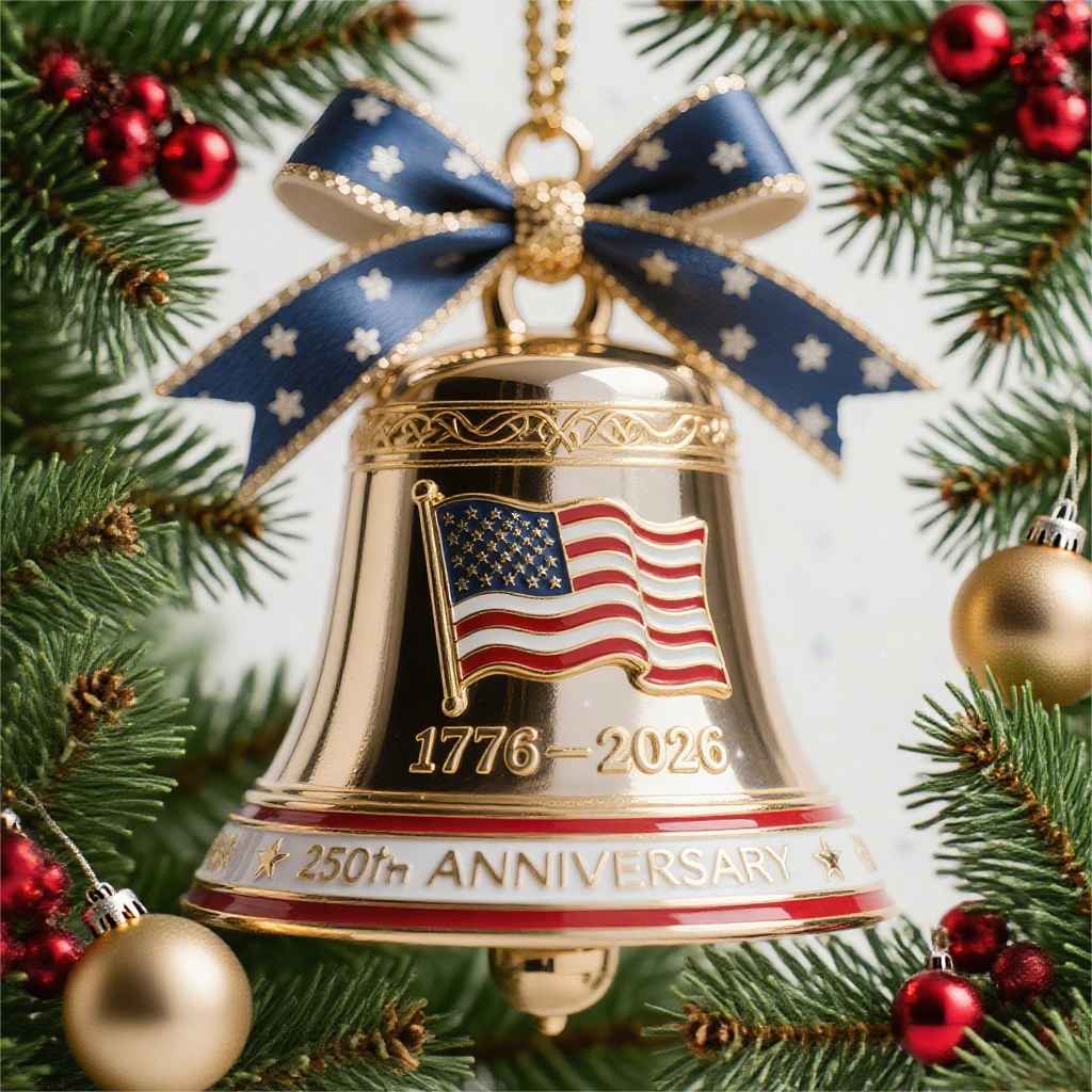 USA 250th Anniversary Bell Ornaments