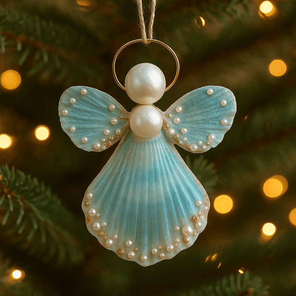 🌊👼Angel Shell Ornament