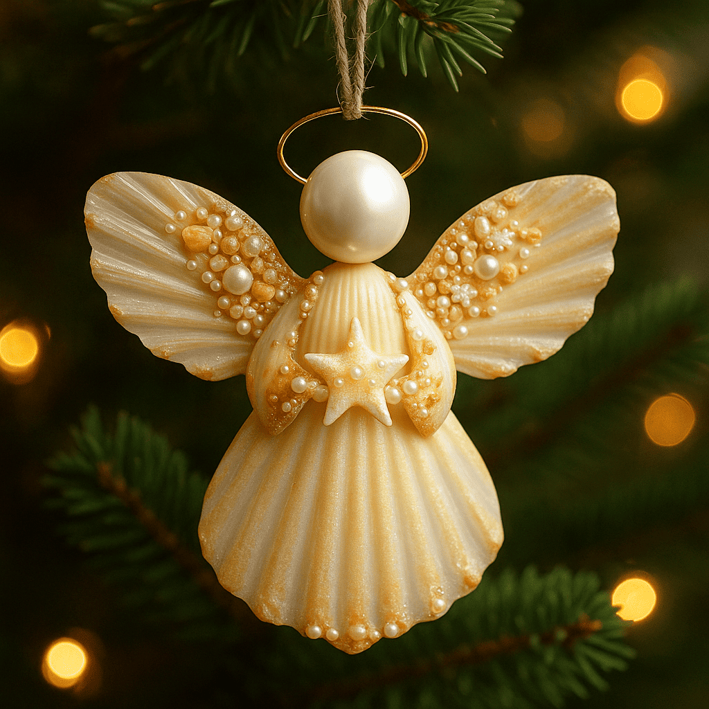 🌊👼Angel Shell Ornament