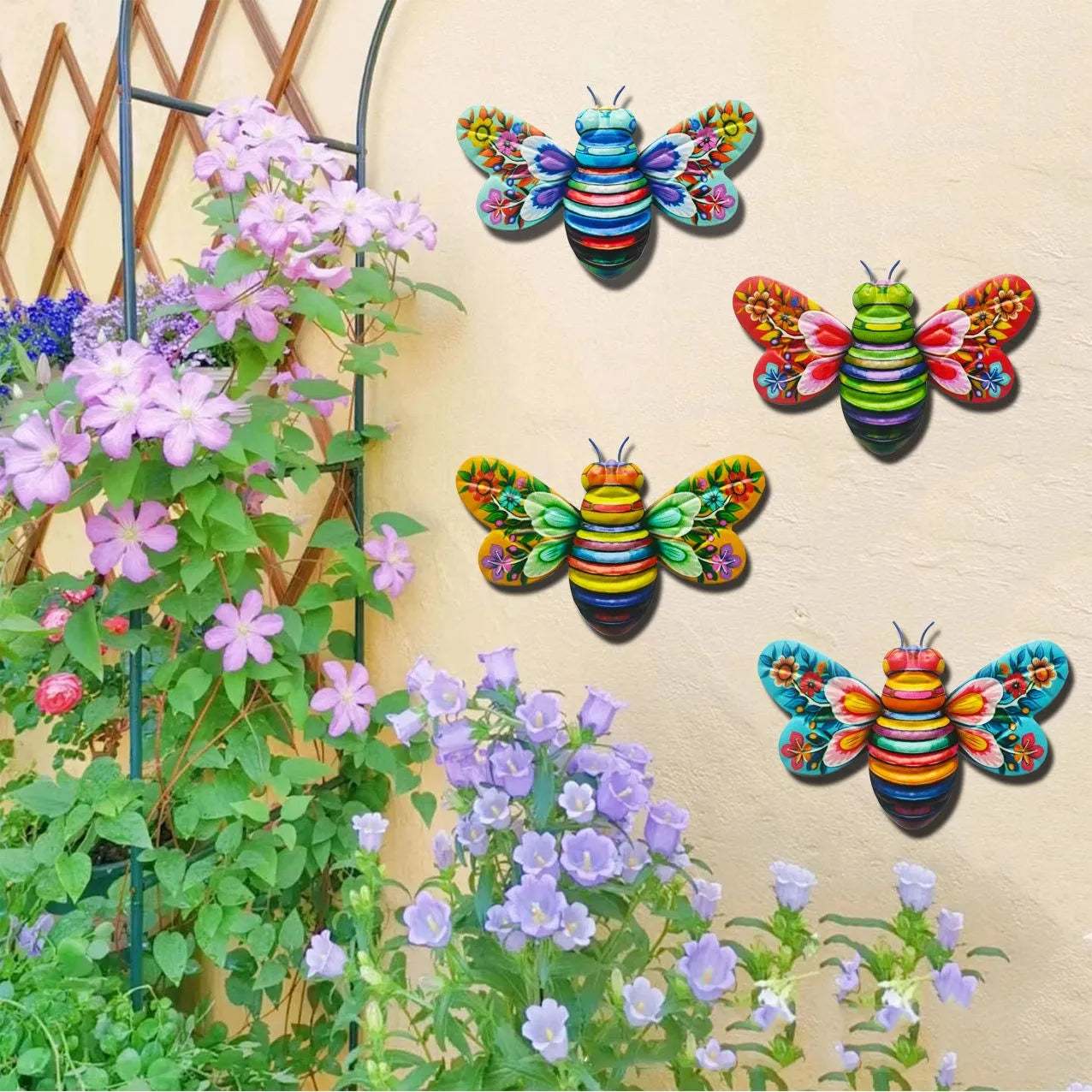 🐝Iron Bee Hanging Wall Decorations for Garden